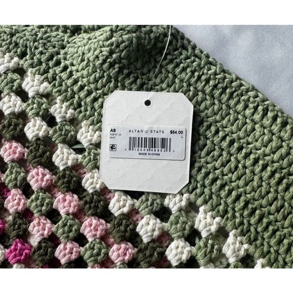 Altar’d State Crochet Granny Square Crop Tank – Women’s L - Picture 7 of 11